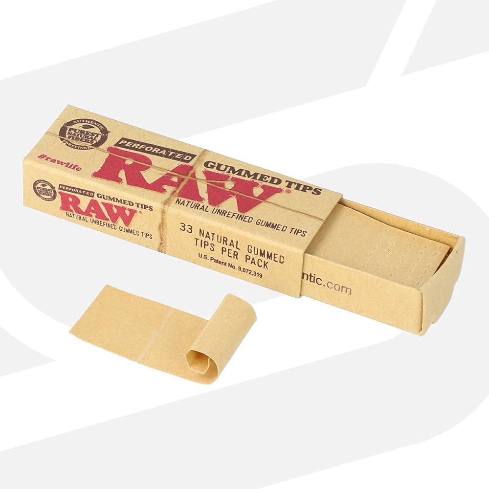 Raw gummed tips